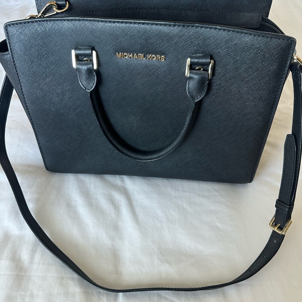 MICHAEL Michael Kors Black Leather Bag